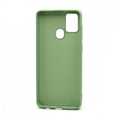Чехол Silicone Case NEW ERA (накладка/силикон) для Samsung Galaxy A21S зеленый
