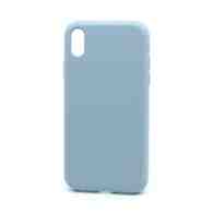 Чехол Silicone Case без лого для Apple iPhone XR (полная защита) (044) светло голубой