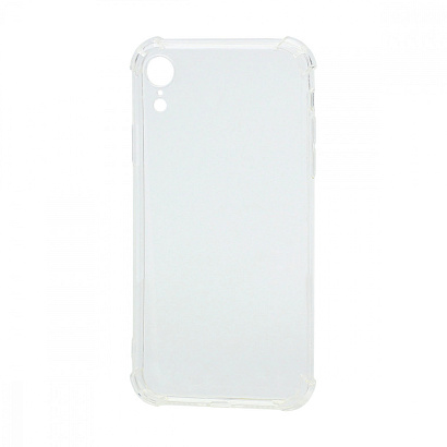 Чехол силиконовый противоударный для Apple iPhone XR прозрачный