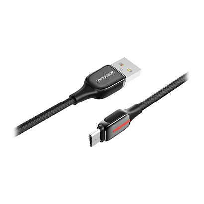 Кабель USB - Micro USB Borofone BU14 "Heroic" (2.4А, 120см) черный