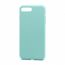 Чехол Silicone Case без лого для Apple iPhone 7/8 Plus (полная защита) (044) синий