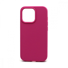 Чехол Silicone Case без лого для Apple iPhone 13 Pro/6.1 (полная защита) (054) темно розовый