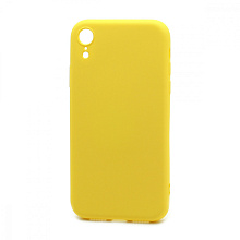 Чехол Silicone Case NEW ERA (накладка/силикон) для Apple iPhone XR желтый