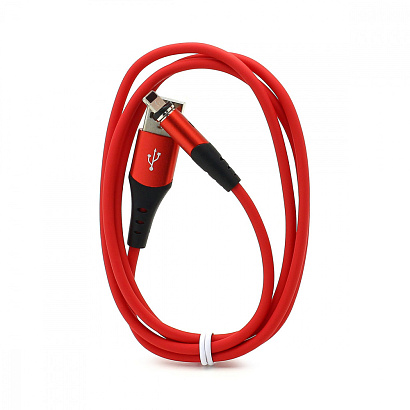 Кабель USB - Lightning HOCO X60 "Magnetic silicone" (2А, 100см) красный