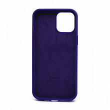 Чехол Silicone Case с лого для Apple iPhone 12 Pro Max/6.7 (полная защита) (030) фиолетовый