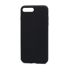 Чехол Silicone Case без лого для Apple iPhone 7/8 Plus (полная защита) (018) черный
