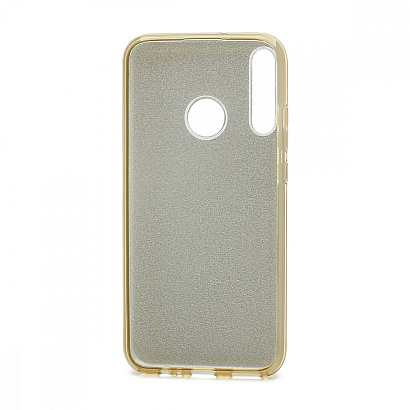 Чехол Fashion с блестками силикон-пластик для Huawei Honor 9C/P40 Lite E золотистый