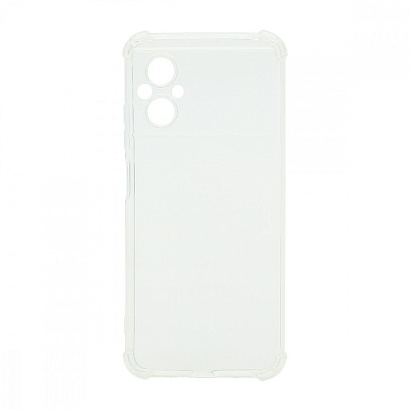 Чехол силиконовый противоударный для Xiaomi Poco M4 5G/M5 4G прозрачный