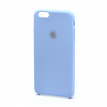Чехол Silicone Cover Сolor с лого для Apple iPhone 6/6S Plus синий