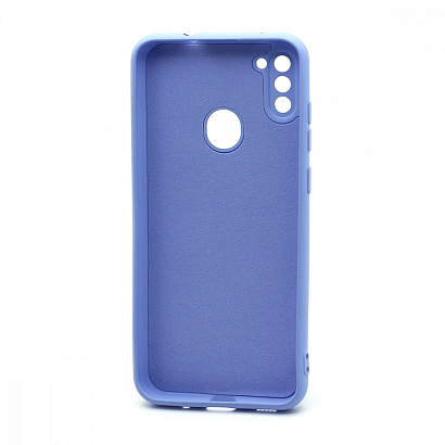 Чехол Silicone Case NEW ERA (накладка/силикон) для Samsung Galaxy A11/M11 голубой