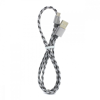 Кабель USB - Micro USB Borofone BX24 "Ring" (2.4А, 100см) серый