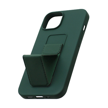 Чехол Magnetic Stend 2 для Apple iPhone 14/6.1 (007) темно зеленый