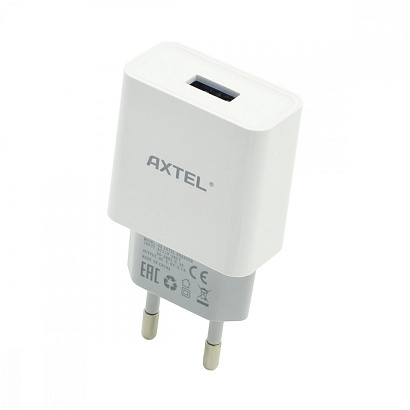 СЗУ с выходом USB AXTEL (2.1A) белое