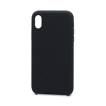 Чехол Silicone Case без лого для Apple iPhone XR (018) черный