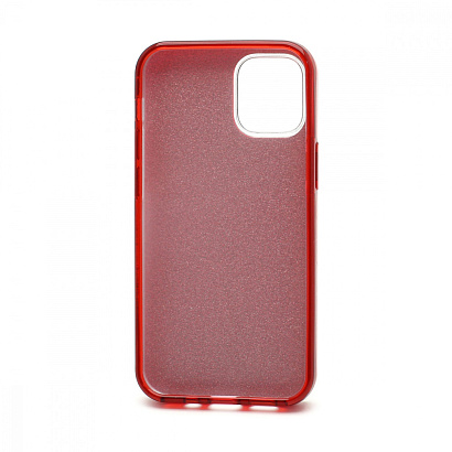 Чехол Fashion с блестками силикон-пластик для Apple iPhone 12 Mini/5.4 красный