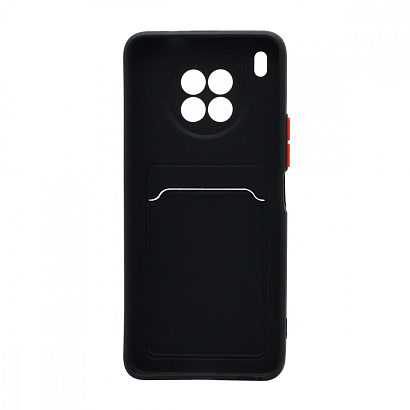 Чехол с кармашком и цветными кнопками для Huawei Honor 50 Lite/Nova 8i (006) черный