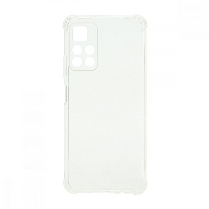 Чехол силиконовый противоударный для Xiaomi Poco M4 Pro 5G прозрачный