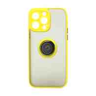 Чехол Shockproof Ring для Apple iPhone 14 Pro Max/6.7 (001) желто-черный