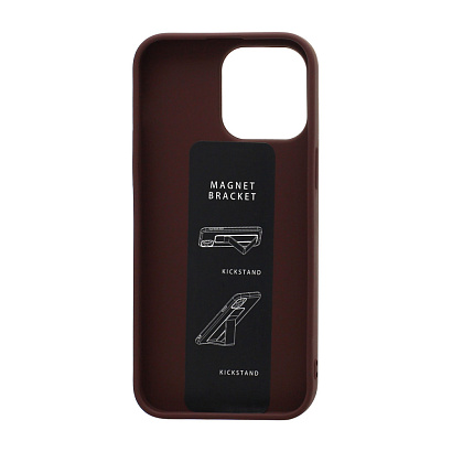 Чехол Magnetic Stend 2 для Apple iPhone 14 Pro Max/6.7 (006) бордовый