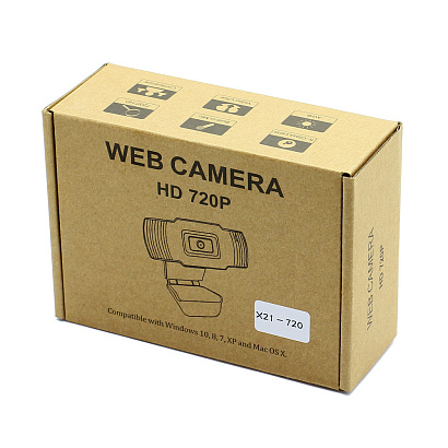 Web камера X21 HD 720p черная
