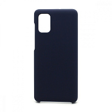 Чехол Silicone Cover Color для Samsung Galaxy M51 (008) темно синий