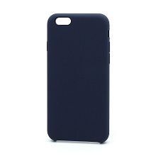 Чехол Silicone Case без лого для Apple iPhone 6/6S (008) темно синий