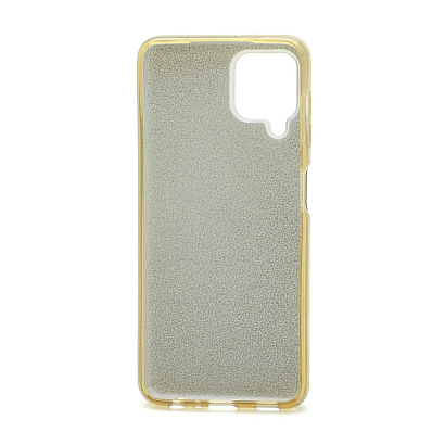 Чехол Fashion с блестками силикон-пластик для Samsung Galaxy A22/M32 золотистый