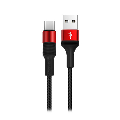 Кабель USB - Type-C Borofone BX21 "Outstanding" (3А, 100см) красный