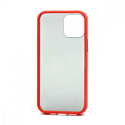 Чехол Shockproof силикон-пластик для Apple iPhone 12 Pro Max/6.7 красно-черный
