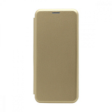 Чехол-книжка BF модельный (силикон/кожа) для Samsung Galaxy A03 золотистый