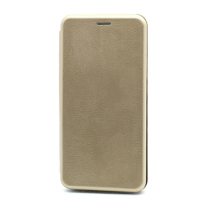 Чехол-книжка BF модельный (силикон/кожа) для Huawei Honor 9X/P Smart Z золотистый