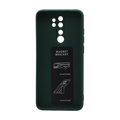 Чехол Magnetic Stend 2 для Xiaomi Redmi Note 8 Pro (007) темно зеленый