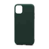 Чехол Silicone Case NEW ERA (накладка/силикон) для Apple iPhone 11/6.1 темно зеленый