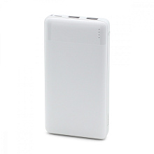 Внешний аккумулятор HOCO J72 10000 mAh (Micro-USB/Type-C/2USB 2A/LED) белый