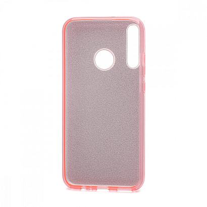 Чехол Fashion с блестками силикон-пластик для Huawei Honor 9C/P40 Lite E розовый