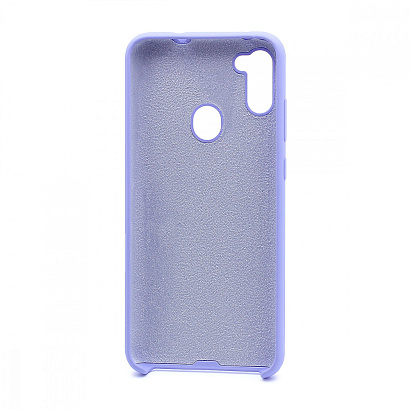 Чехол Silicone Cover Color для Samsung Galaxy A11/M11 (013) сиреневый