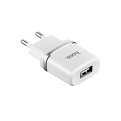 СЗУ с выходом USB Hoco C11 (1A/кабель micro USB) белое