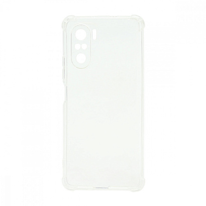 Чехол силиконовый противоударный для Xiaomi Poco F3/Redmi K40 прозрачный