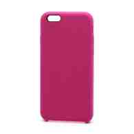 Чехол Silicone Case без лого для Apple iPhone 6/6S (054) темно розовый