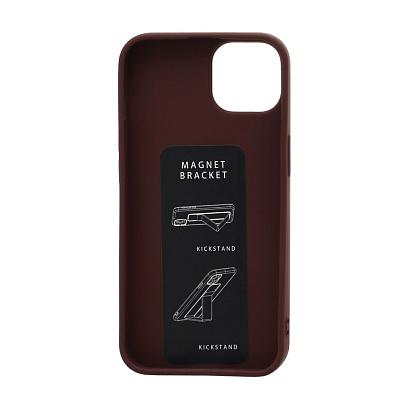 Чехол Magnetic Stend 2 для Apple iPhone 14/6.1 (006) бордовый