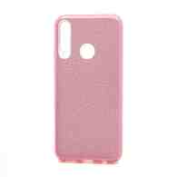 Чехол Fashion с блестками силикон-пластик для Huawei Y6p розовый