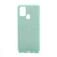 Чехол Fashion с блестками силикон-пластик для Samsung Galaxy A21S зеленый
