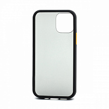 Чехол Shockproof силикон-пластик для Apple iPhone 12/12 Pro/6.1 черно-желтый