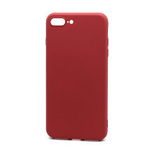 Чехол Silicone Case NEW ERA (накладка/силикон) для Apple iPhone 7/8 Plus малиновый