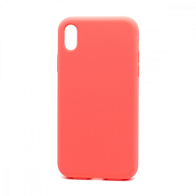 Чехол Silicone Case без лого для Apple iPhone XR (полная защита) (029) оранжевый