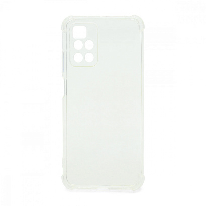 Чехол силиконовый противоударный для Xiaomi Redmi 10 прозрачный
