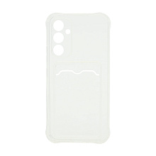Чехол с кармашком для Samsung Galaxy A54 прозрачный (001)