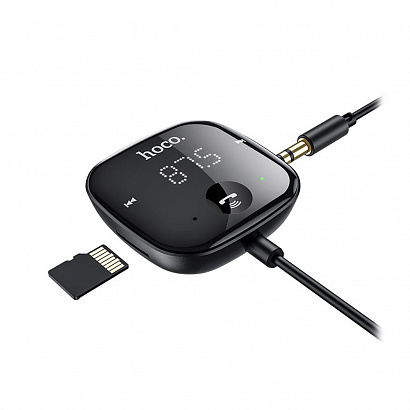 FM-модулятор Bluetooth Hoco E65 (TF/AUX) черный
