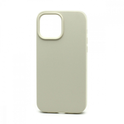 Чехол Silicone Case без лого для Apple iPhone 13 Pro Max/6.7 (полная защита) (011) бежевый