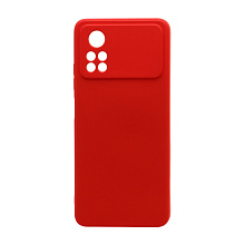 Чехол Silicone Case NEW ERA (накладка/силикон) для Xiaomi Poco X4 Pro 5G красный